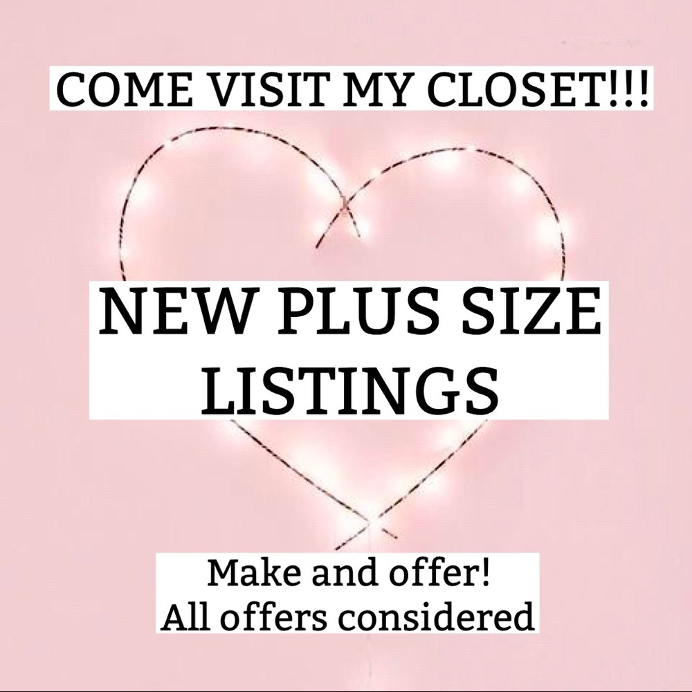 Brand new plus size listings!!!